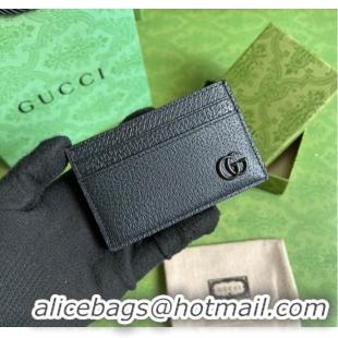 Buy Cheapest Gucci Card case 657588 black&black-toned hardware