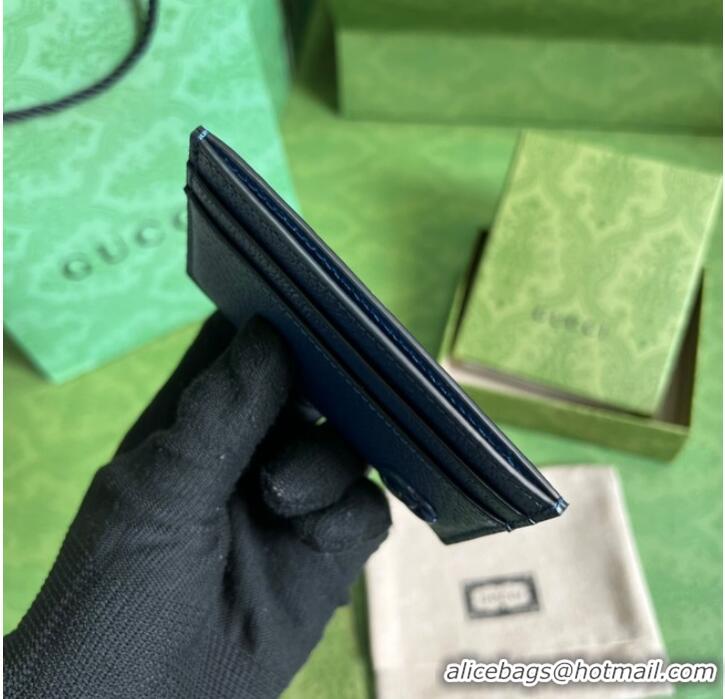 Unique Style Gucci GG Marmont card case 657588 blue