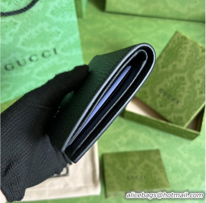 Elegant Grade Gucci GG Marmont leather bi-fold wallet 428726 black