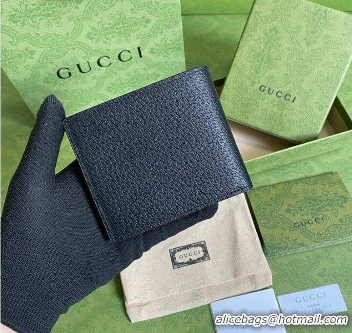 Luxurious Promotional Gucci GG Marmont leather bi-fold wallet 428726 black