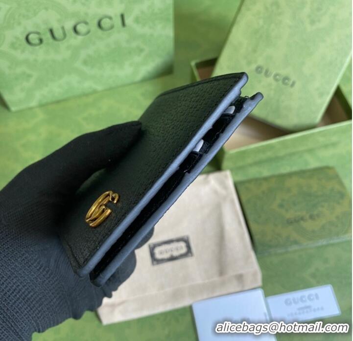 Luxurious Promotional Gucci GG Marmont leather bi-fold wallet 428726 black