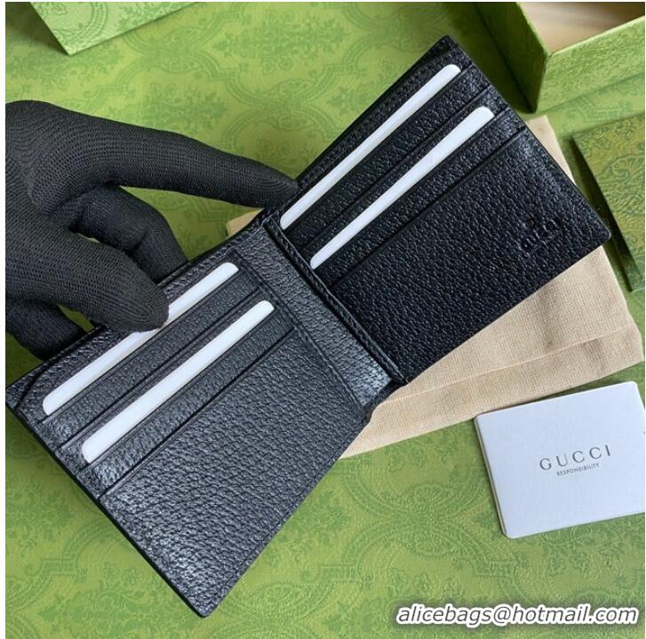 Luxurious Promotional Gucci GG Marmont leather bi-fold wallet 428726 black