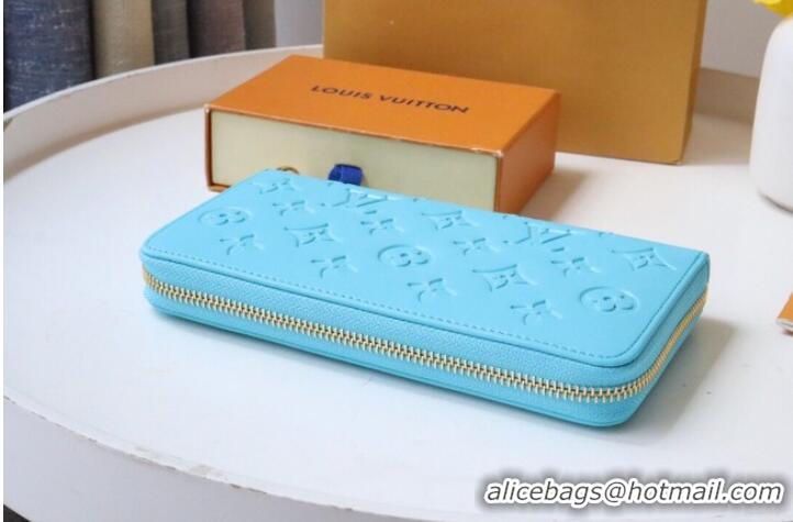 Good Looking Louis Vuitton ZIPPY WALLET M81510 sky blue