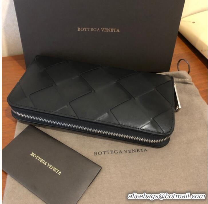 Reasonable Price Bottega Veneta ZIP-AROUND WALLET 114076 black