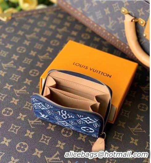 Trendy Design Louis Vuitton Since 1854 Zippy Coin Purse Wallet M69997 Blue 2021