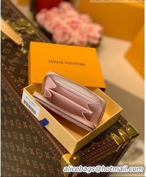 Top Quality Louis Vuitton Gradient Monogram Leather Zippy Coin Purse Wallet M80408 Pink 2021