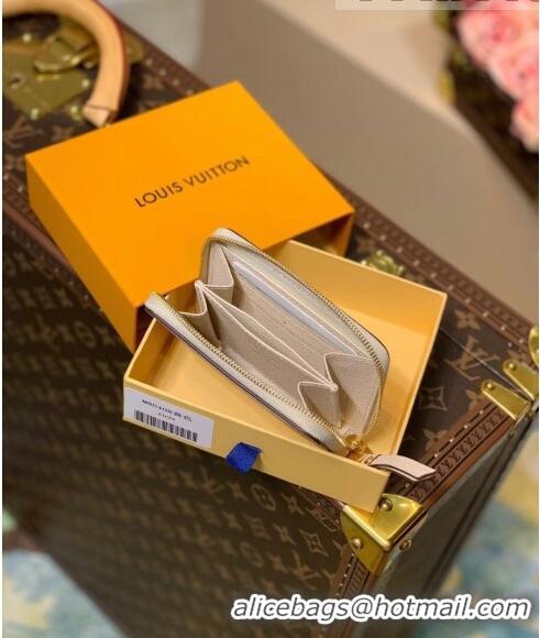 Famous Brand Louis Vuitton Gradient Monogram Leather Zippy Coin Purse Wallet M80408 Yellow 2021