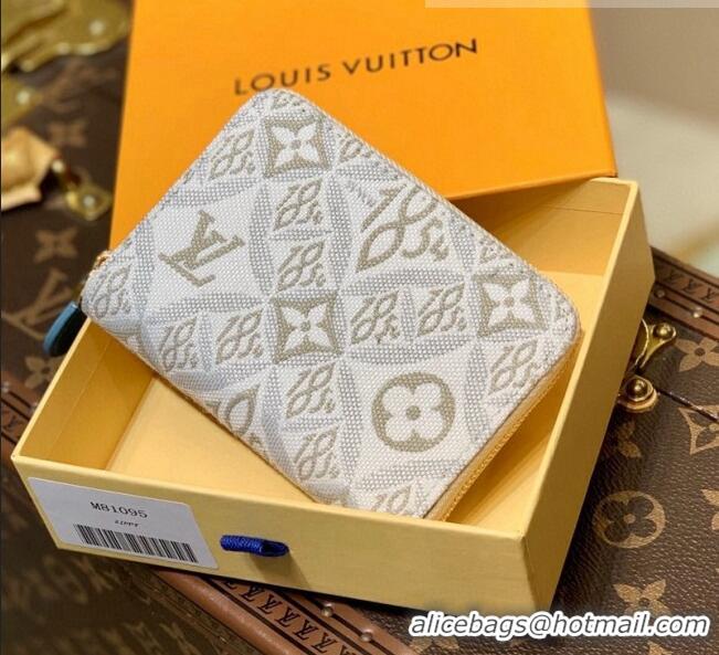 Good Product Louis Vuitton Since 1854 Zippy Coin Purse Wallet M81095 Grey/Beige/Blue 2022