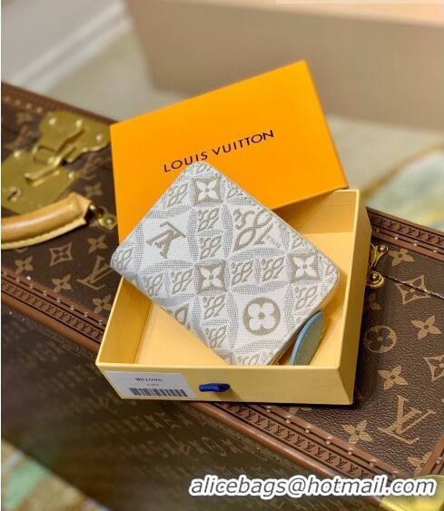 Good Product Louis Vuitton Since 1854 Zippy Coin Purse Wallet M81095 Grey/Beige/Blue 2022