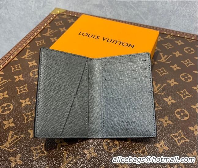 Promotional Louis Vuitton Men's Pocket Organizer Wallet in Gunmetal Grey Monogram Canvas M30837 2022