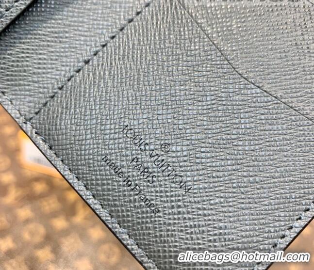 Promotional Louis Vuitton Men's Pocket Organizer Wallet in Gunmetal Grey Monogram Canvas M30837 2022