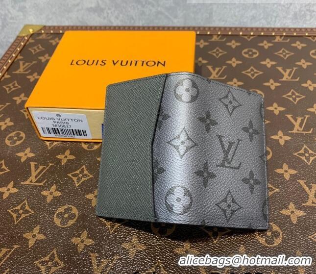 Promotional Louis Vuitton Men's Pocket Organizer Wallet in Gunmetal Grey Monogram Canvas M30837 2022