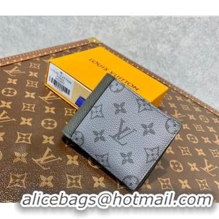 Shop Grade Louis Vuitton Men's Multiple Wallet in Gunmetal Grey Monogram Canvas M30843 2022