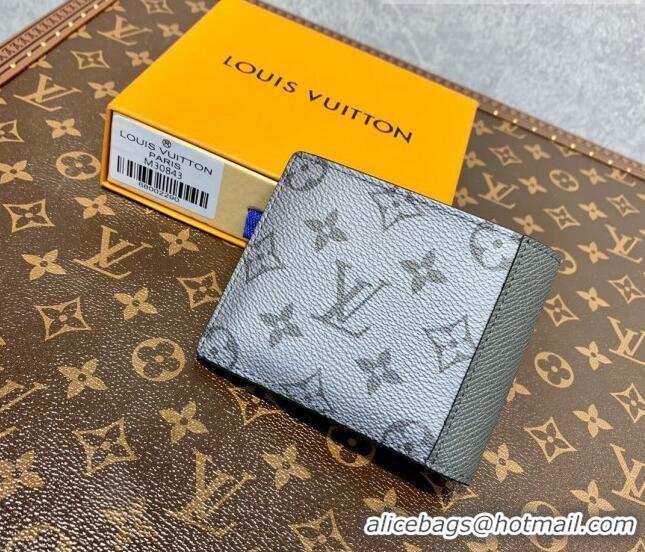 Shop Grade Louis Vuitton Men's Multiple Wallet in Gunmetal Grey Monogram Canvas M30843 2022