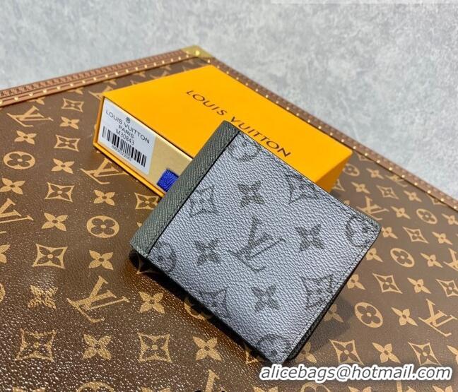 Shop Grade Louis Vuitton Men's Multiple Wallet in Gunmetal Grey Monogram Canvas M30843 2022