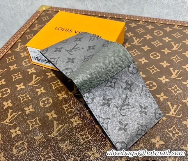 Shop Grade Louis Vuitton Men's Multiple Wallet in Gunmetal Grey Monogram Canvas M30843 2022