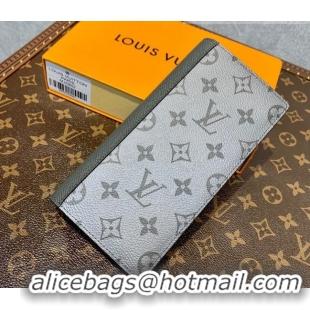 Promotional Louis Vuitton Men's Brazza Wallet in Gunmetal Grey Monogram Canvas M30842 2022