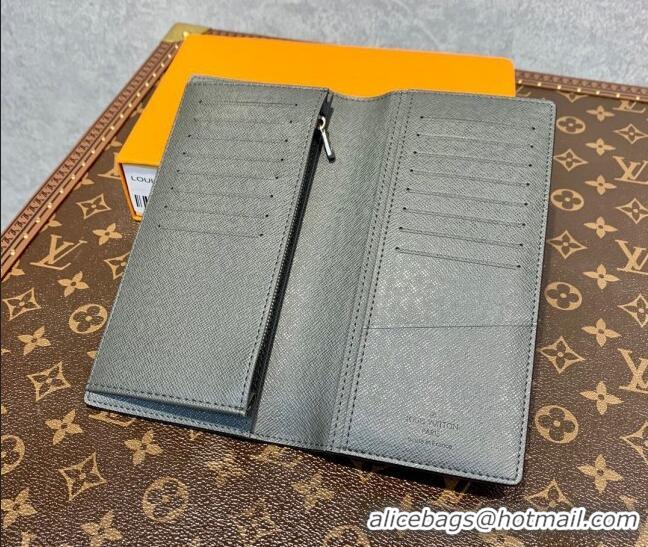 Promotional Louis Vuitton Men's Brazza Wallet in Gunmetal Grey Monogram Canvas M30842 2022