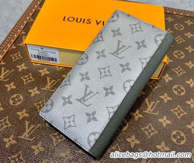 Promotional Louis Vuitton Men's Brazza Wallet in Gunmetal Grey Monogram Canvas M30842 2022