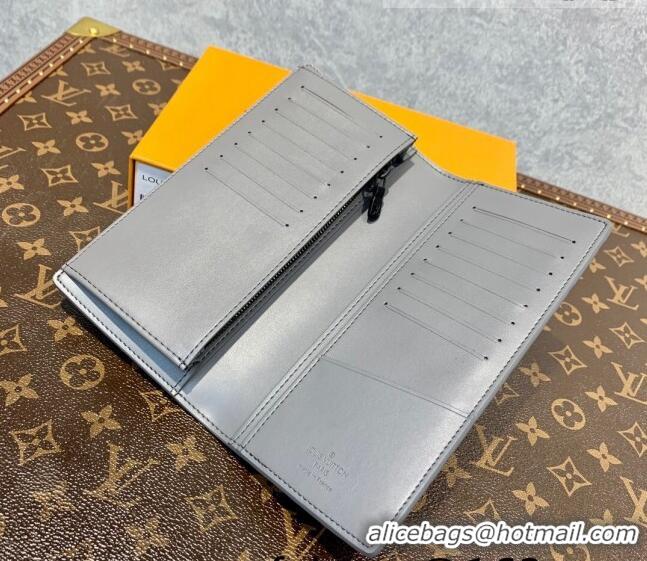 Promotional Louis Vuitton Men's Brazza Wallet in Monogram Shadow Leather M81335 Anthracite Grey 2022