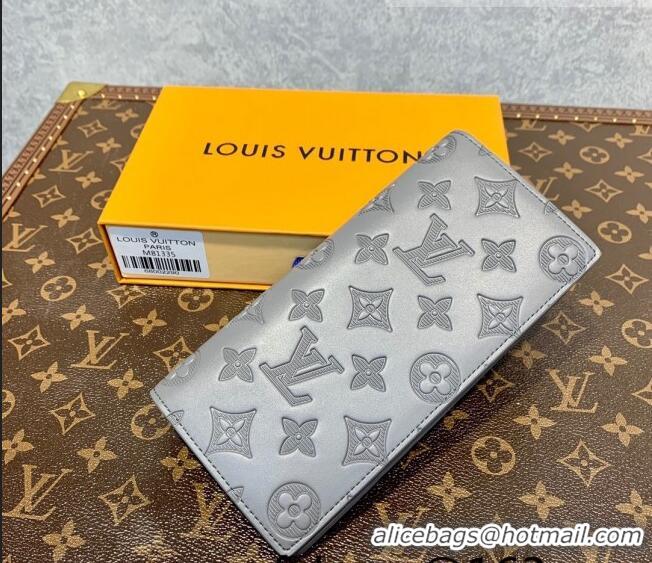 Promotional Louis Vuitton Men's Brazza Wallet in Monogram Shadow Leather M81335 Anthracite Grey 2022