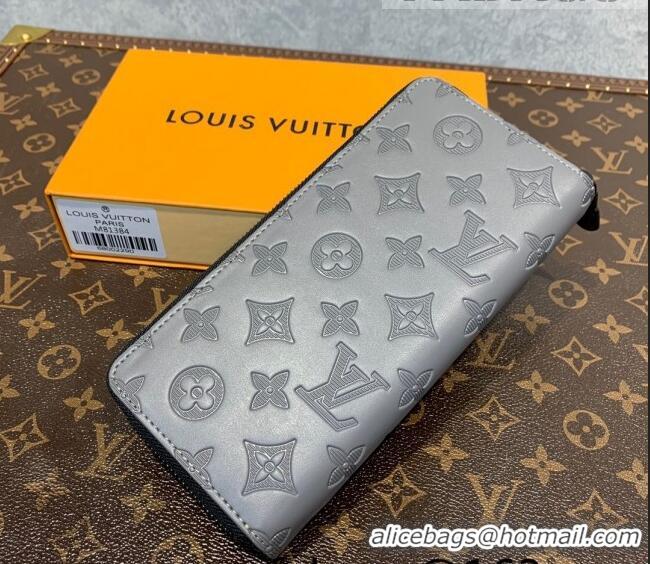 Pretty Style Louis Vuitton Men's Zippy Vertical Wallet in Monogram Shadow Leather M81384 Anthracite Grey 2022