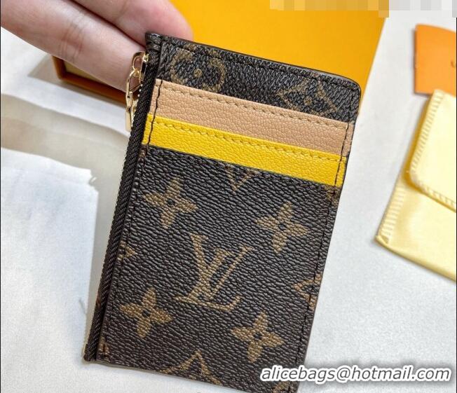 Good Taste Louis Vuitton Monogram Canvas Coin Card Holder Wallet Donald Ducke M52680 2022