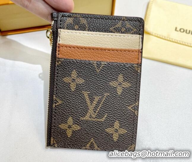 Top Quality Louis Vuitton Monogram Canvas Coin Card Holder Wallet Dog M52677 2022