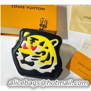 Shop Louis Vuitton Tiger Coin Card Holder/Bag Charm 30783 Yellow 2022