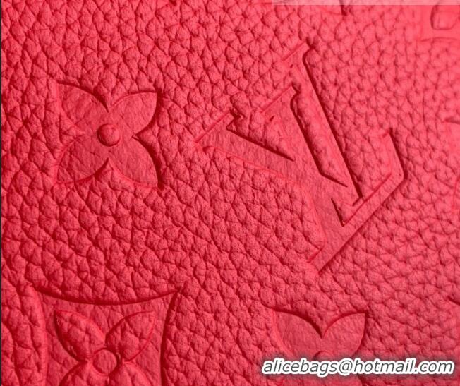 Top Grade Louis Vuitton Cosmetic Pouch PM in Monogram Leather M69414 Scarlet Red 2021