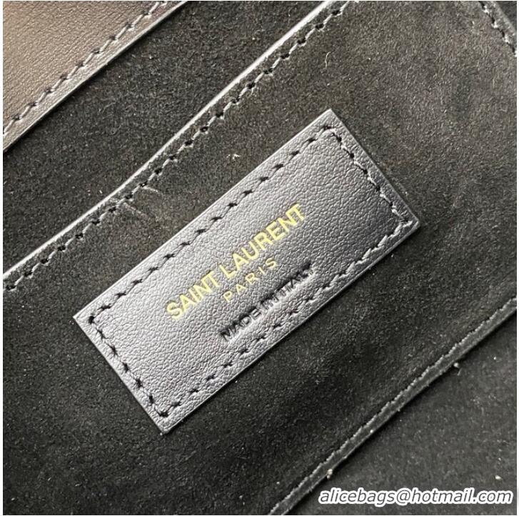 Modern Best SAINT LAURENT MANHATTAN CLUTCH IN BOX SAINT LAURENT LEATHER 695949 black