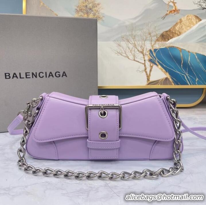 New Fashion Balenciaga HOURGLASS SMALL TOP HANDLE BAG 6088 purple