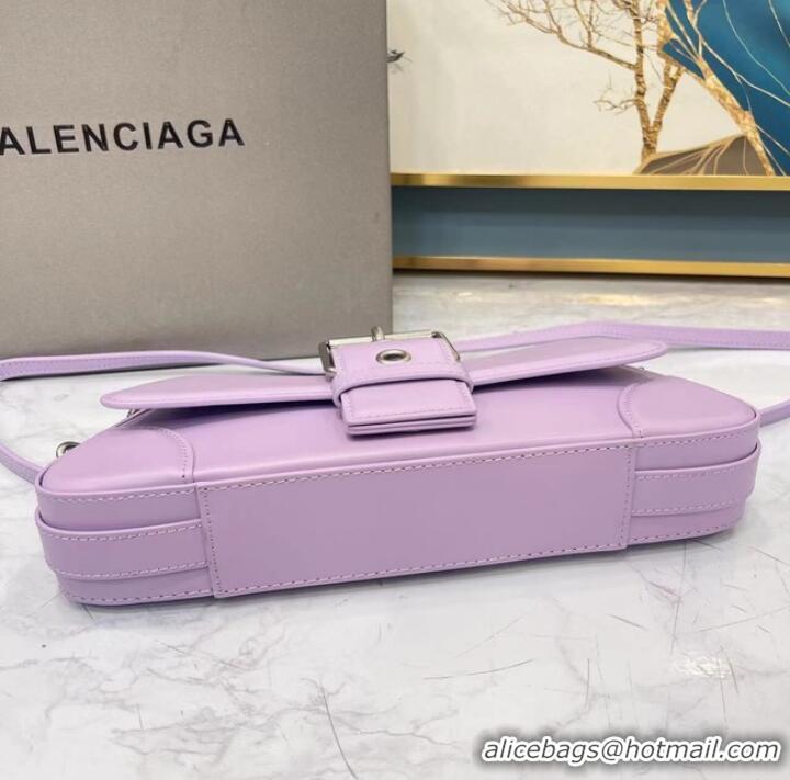 New Fashion Balenciaga HOURGLASS SMALL TOP HANDLE BAG 6088 purple