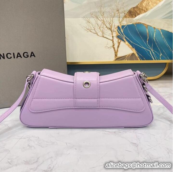 New Fashion Balenciaga HOURGLASS SMALL TOP HANDLE BAG 6088 purple