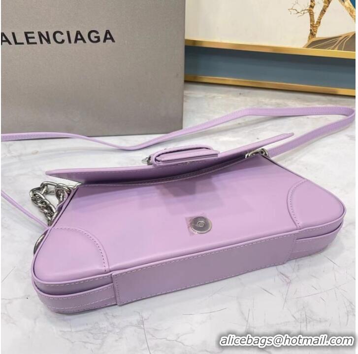 New Fashion Balenciaga HOURGLASS SMALL TOP HANDLE BAG 6088 purple