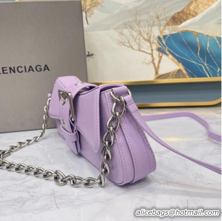 New Fashion Balenciaga HOURGLASS SMALL TOP HANDLE BAG 6088 purple