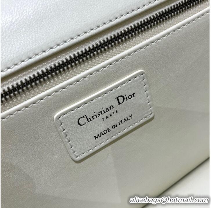 Best Price DIOR 30 MONTAIGNE POUCH WITH SHOULDER STRAP AND HANDLE S32698 WHITE