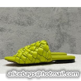 Unique Style Bottega Veneta Dot Wave Flat Slide Sandals Kiwi Green 080834