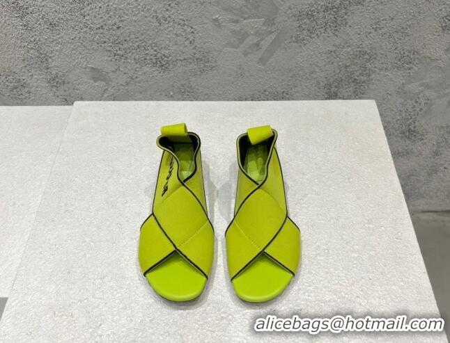 Shop Duplicate Bottega Veneta Flex Elasticated Band Sandals 6.5cm Kiwi Green 080850