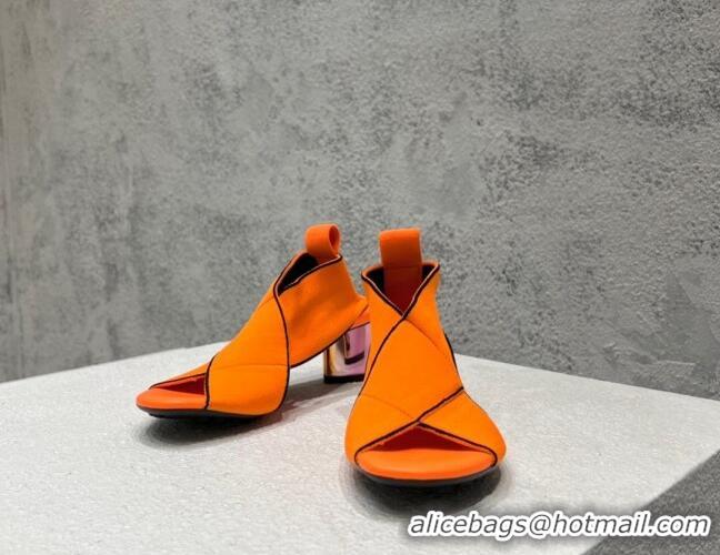 Pretty Style Bottega Veneta Flex Elasticated Band Sandals 6.5cm Orange 080852