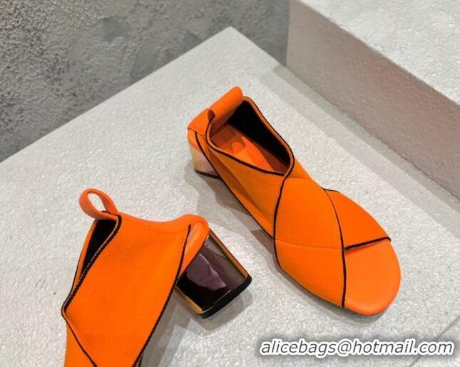 Pretty Style Bottega Veneta Flex Elasticated Band Sandals 6.5cm Orange 080852