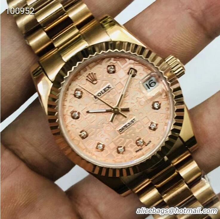 Top Grade Rolex Datejust Ladies Replica Watch RO8022G Gold