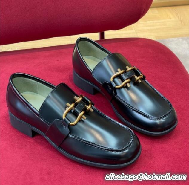 Best Price Bottega Veneta Monsieur Calf Leather Loafers Black 2081217