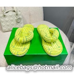 Perfect Bottega Veneta Towel Flat Thong Sandals Kiwi Green 092107