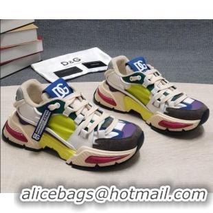 Classic Hot Dolce & Gabbana DG Airmaster Sneakers Green/Purple 082571