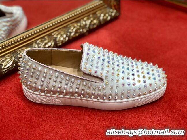 1:1 aaaaa Christian Louboutin Roller-Boat Flat Shoes White 912065