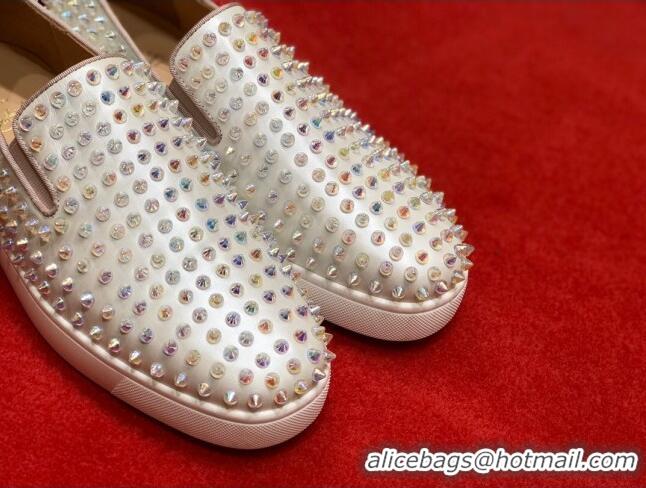 1:1 aaaaa Christian Louboutin Roller-Boat Flat Shoes White 912065