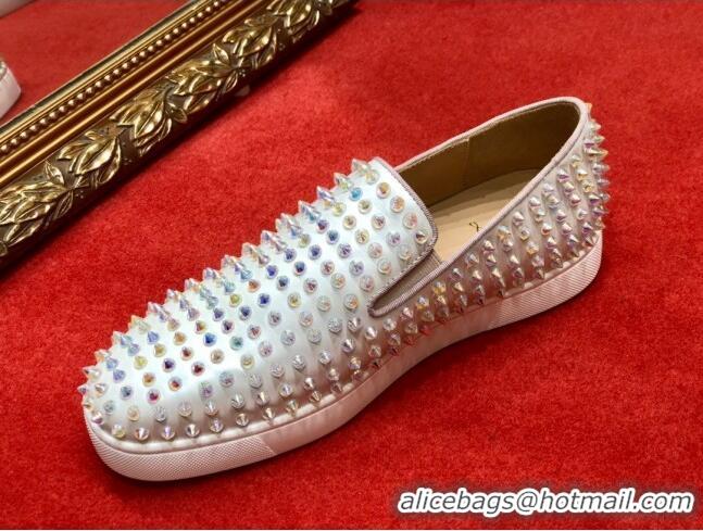 1:1 aaaaa Christian Louboutin Roller-Boat Flat Shoes White 912065