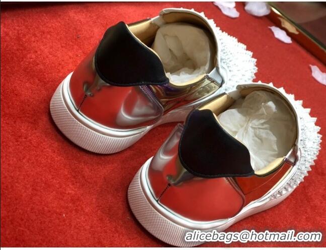 Top Design Christian Louboutin Roller-Boat Flat Shoes White 912067