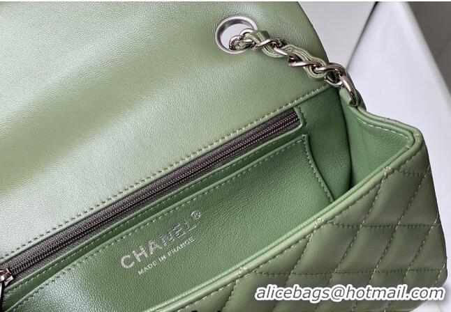 Trendy Design Chanel Lambskin Classic Mini Flap Bag A69900 Tea Green/Silver 2022